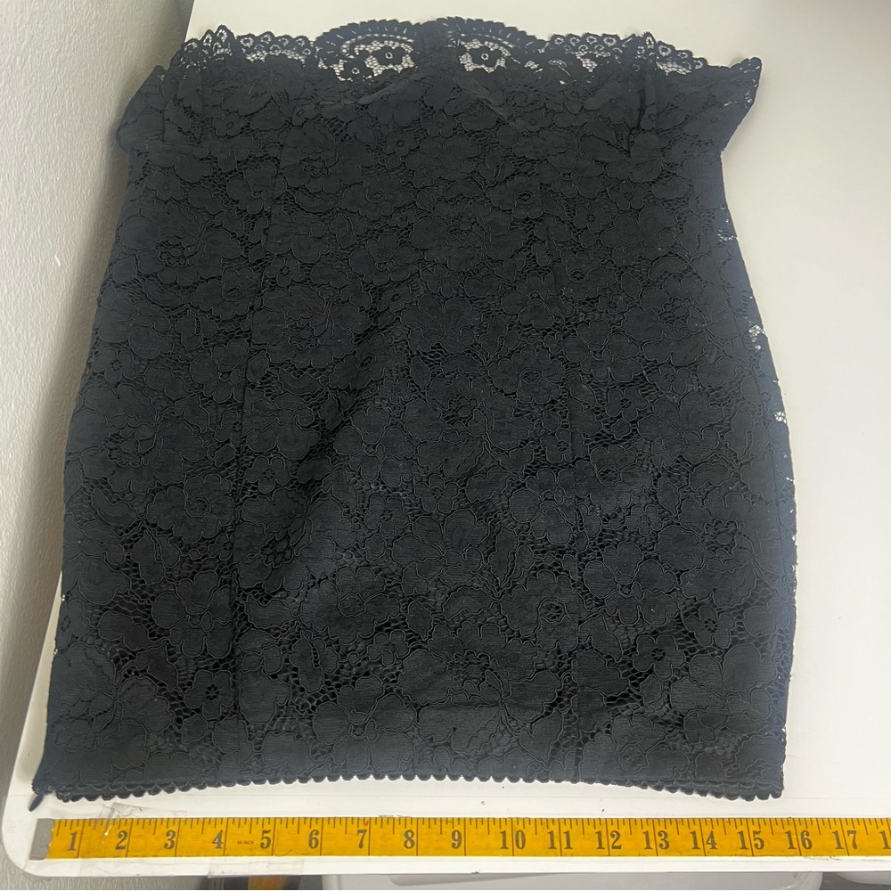 Express High Waisted Lace Peplum Midi Pencil Skirt Size 10 NWT - Picture 10 of 15